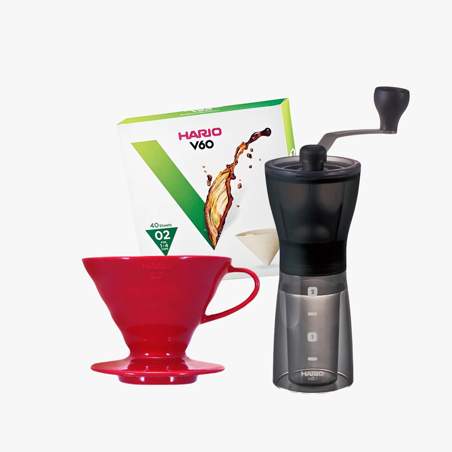 Hario Ceramic V60 and Hario Mini Mill Plus Grinder