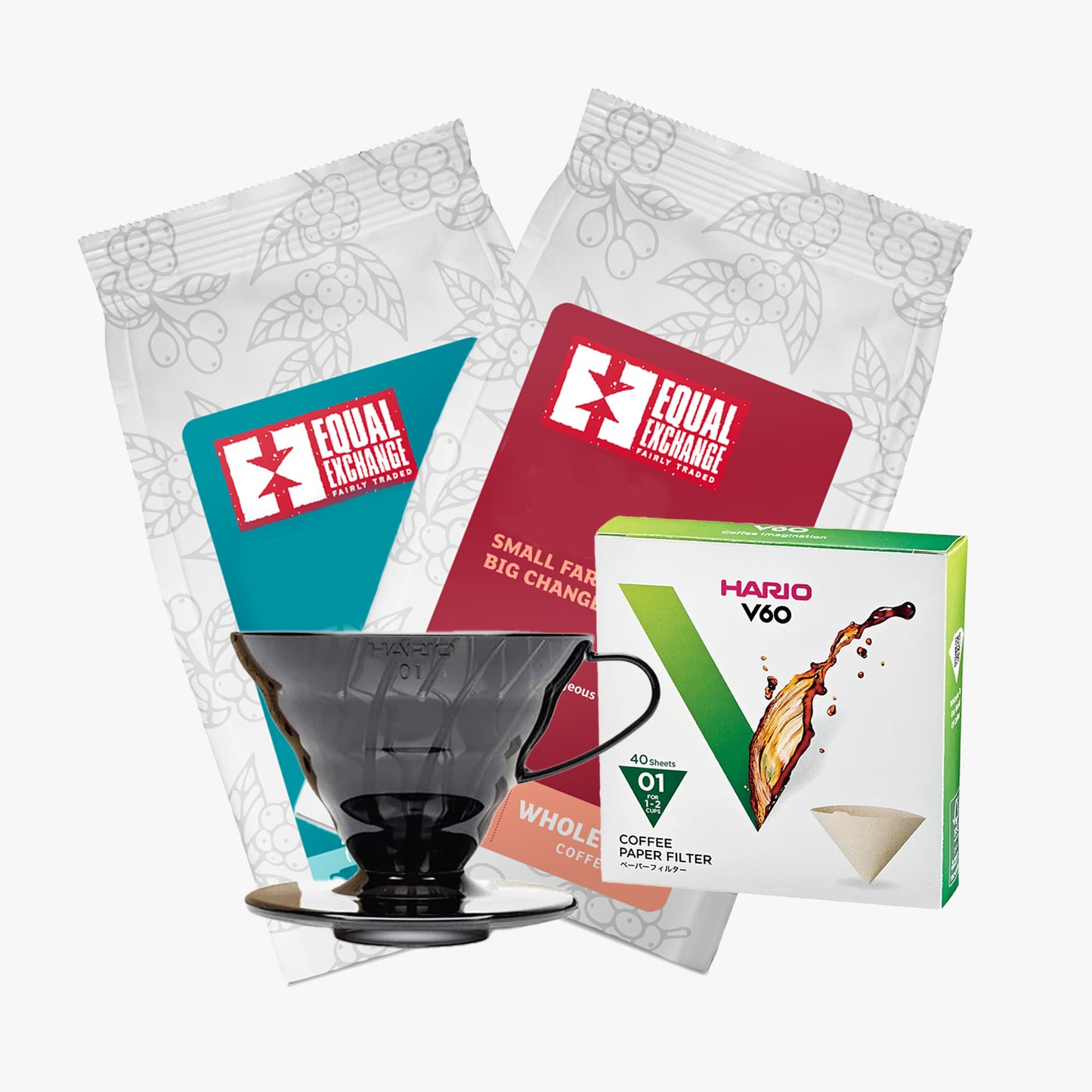 V60 Standard Hario Starter Kit - Equal Exchange Doppio