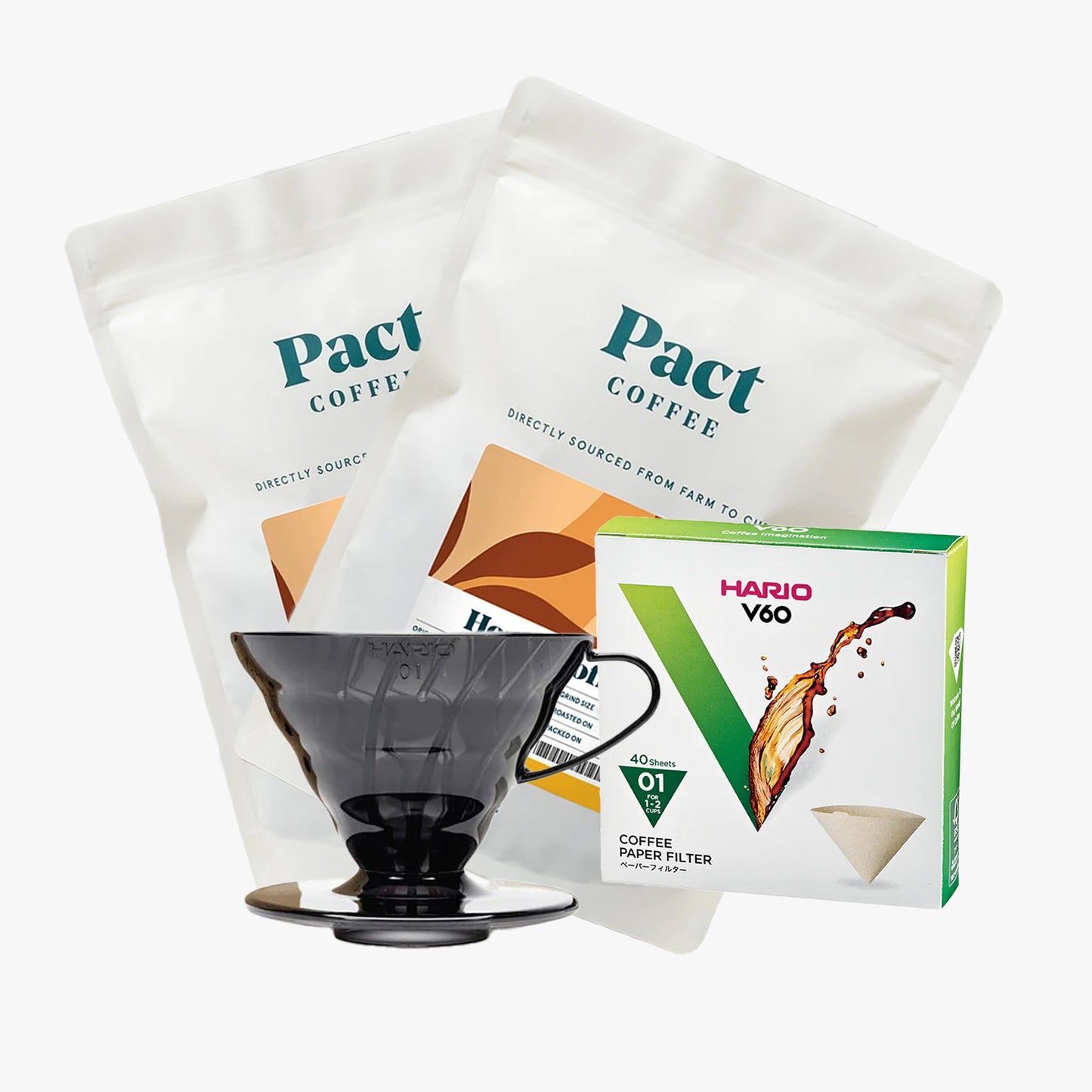 V60 Standard Hario Starter Kit - Pact Doppio