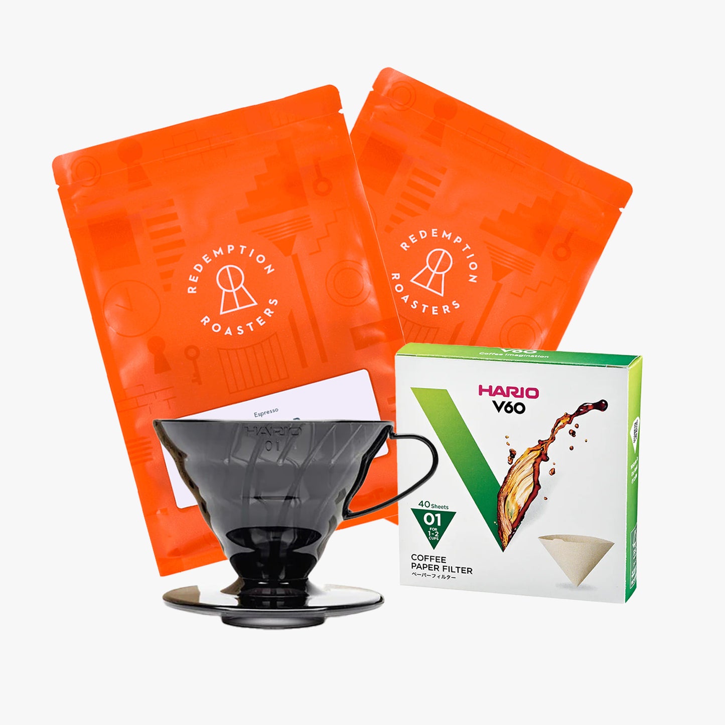 V60 Standard Hario Starter Kit - Redemption Roasters Doppio